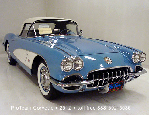 251Z1960 Corvette Convertible 283230 hp 4 speed numbers match appears 